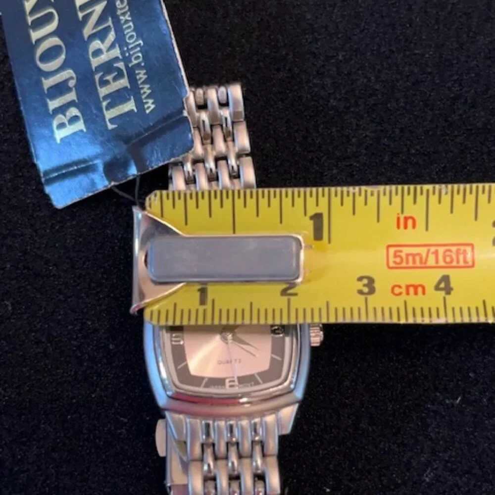 BIJOUX TERNER Women’s Bracelet Watch Stainless Steel band-NEW Battery